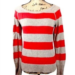 Kenji Casual Stripe Crewneck Pullover Sweater